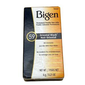 Bigen Ammonia Free Permanent Powder Hair Color #59 Oriental Black